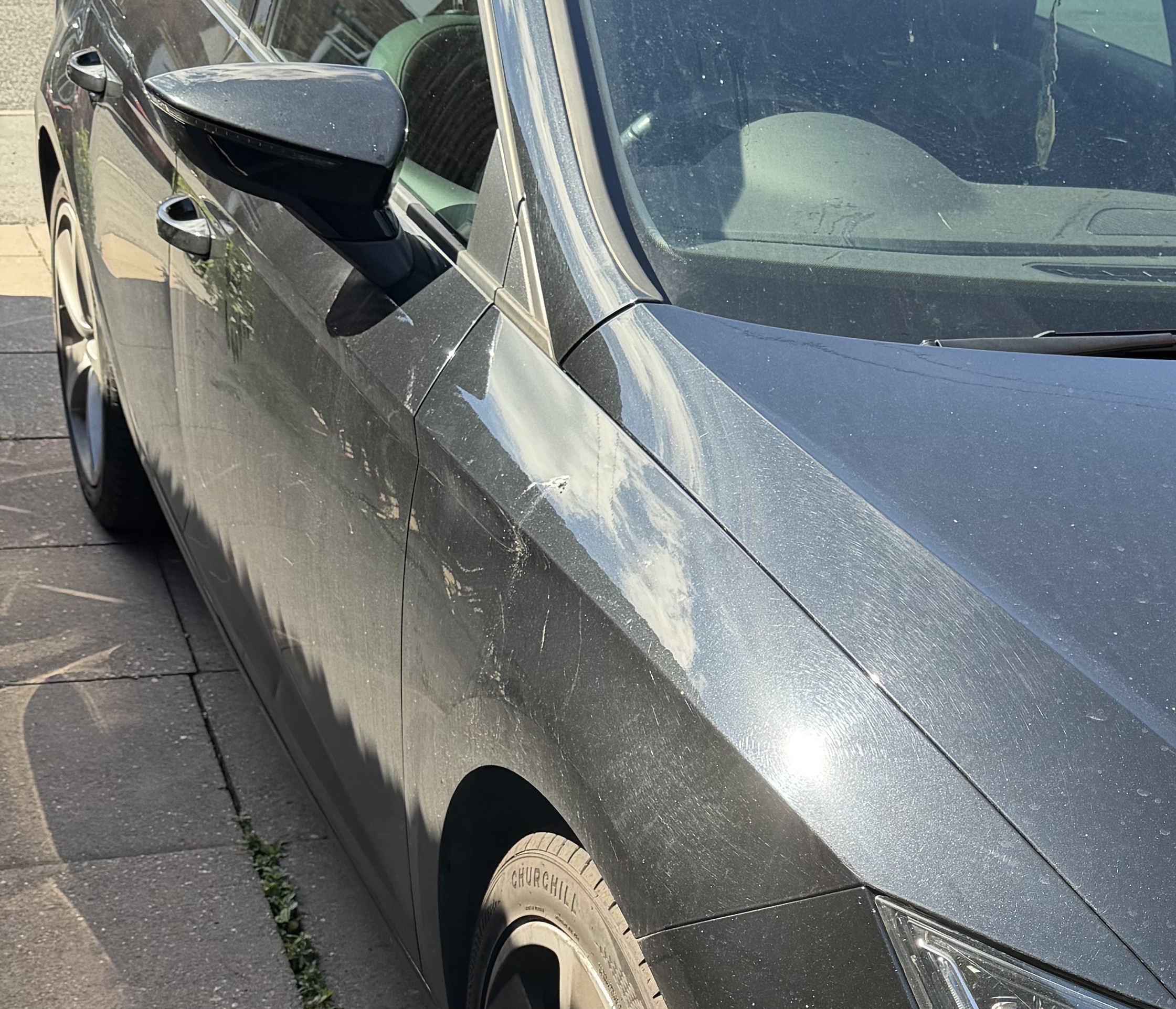 Before exterior clean